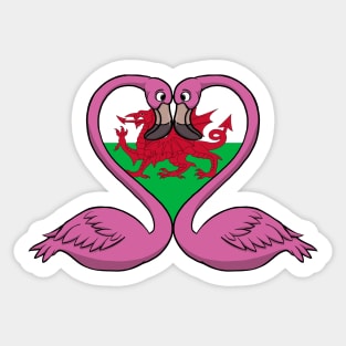 Flamingo Wales Sticker